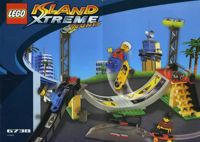 LEGO Island Xtreme Stunts 6738 Skateboard Challenge set