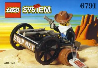 LEGO Western 6791 Bandit's Wheelgun set