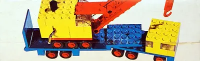 LEGO LEGOLAND 680 Low-Loader with Crane set
