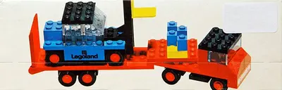LEGO LEGOLAND 684 Low-Loader Truck with Forklift set