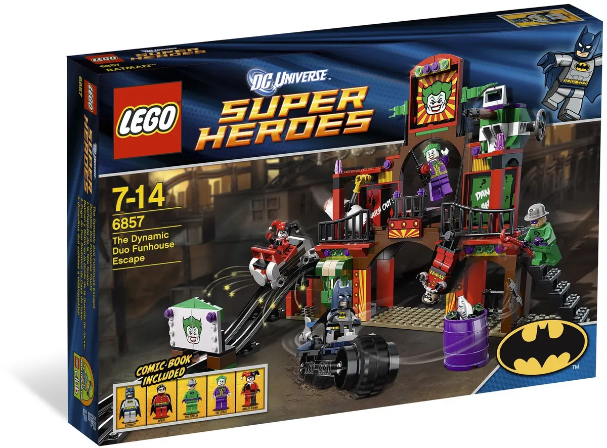 LEGO DC Comics Super Heroes 6857 The Dynamic Duo Funhouse Escape set, image 2