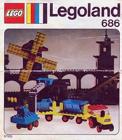 LEGO LEGOLAND 686 Digger and Tippers set