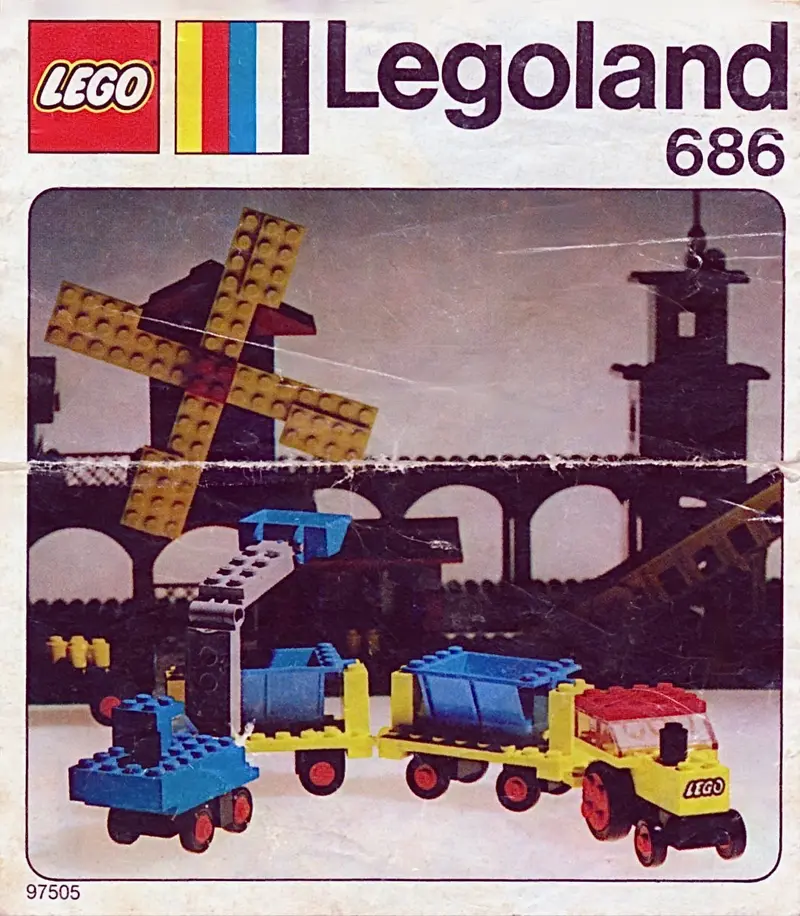 LEGO LEGOLAND 686 Digger and Tippers set