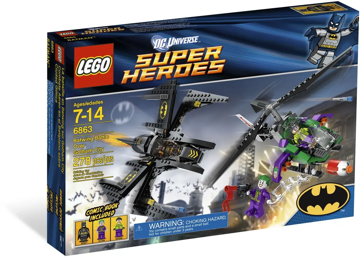 LEGO DC Comics Super Heroes 6863 Batwing Battle Over Gotham City set, image 2