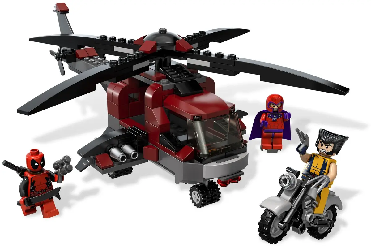 LEGO Marvel Super Heroes 6866 Wolverine's Chopper Showdown set