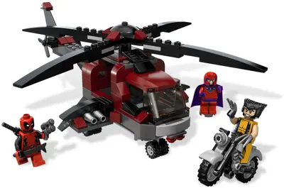LEGO Marvel Super Heroes 6866 Wolverine's Chopper Showdown set