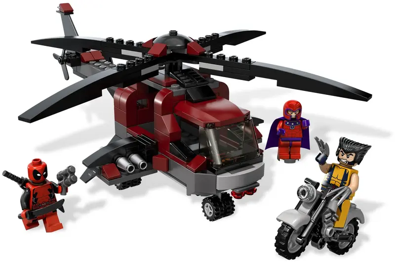 LEGO Marvel Super Heroes 6866 Wolverine's Chopper Showdown set