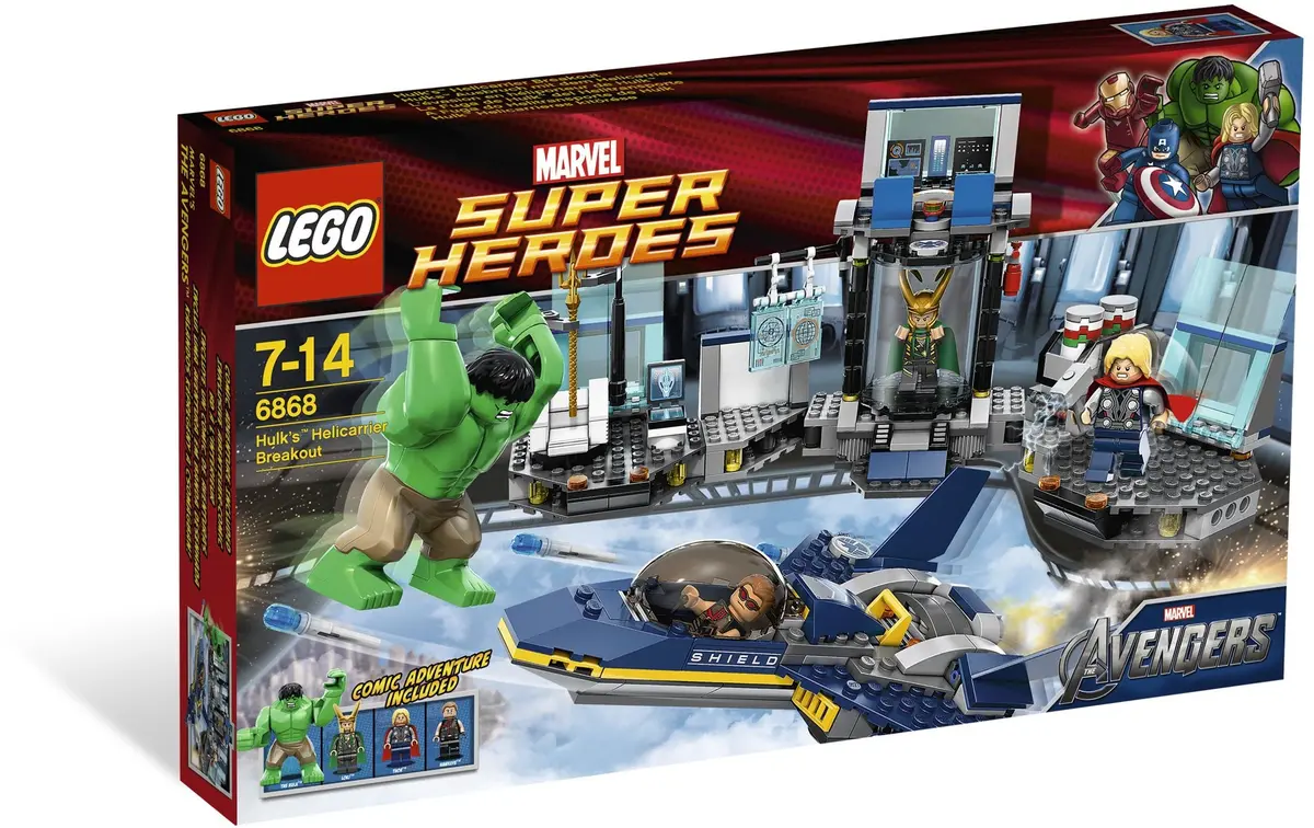 LEGO Marvel Super Heroes 6868 Hulk's Helicarrier Breakout set, image 2