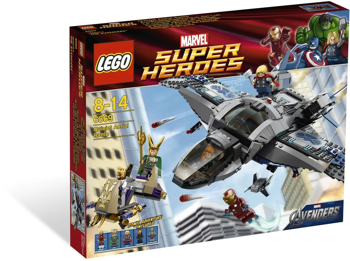 LEGO Marvel Super Heroes 6869 Quinjet Aerial Battle set, image 2