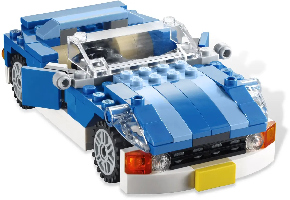 LEGO Creator 6913 Blue Roadster set, image 3