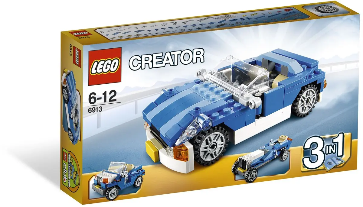LEGO Creator 6913 Blue Roadster set, image 2