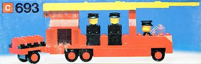 LEGO LEGOLAND 693 Fire engine with firemen set
