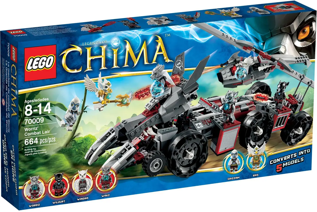LEGO Legends of Chima 70009 Worriz's Combat Lair set, image 2