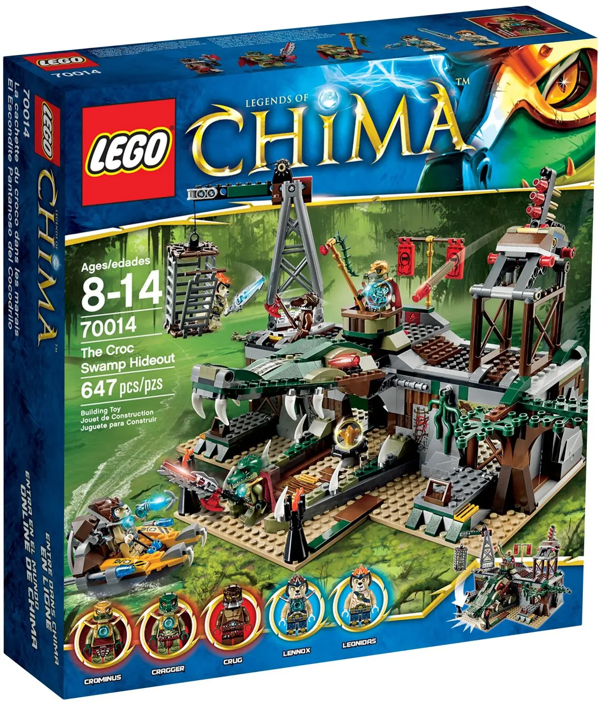 LEGO Legends of Chima 70014 The Croc Swamp Hideout set, image 2