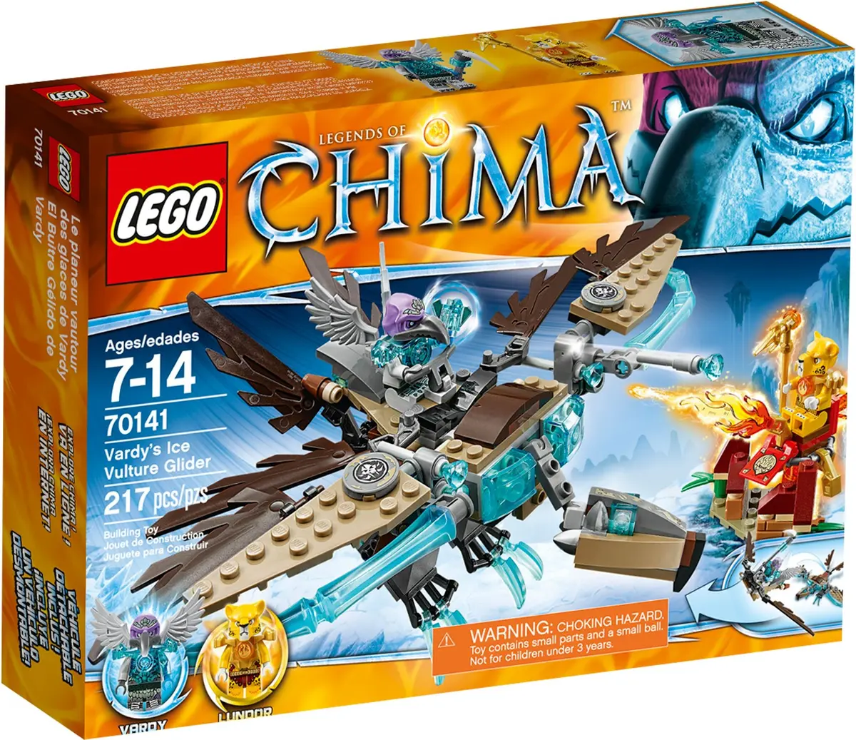LEGO Legends of Chima 70141 Vardy's Ice Vulture Glider set, image 2
