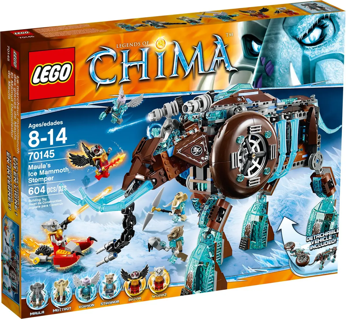 LEGO Legends of Chima 70145 Maula's Ice Mammoth Stomper set, image 2