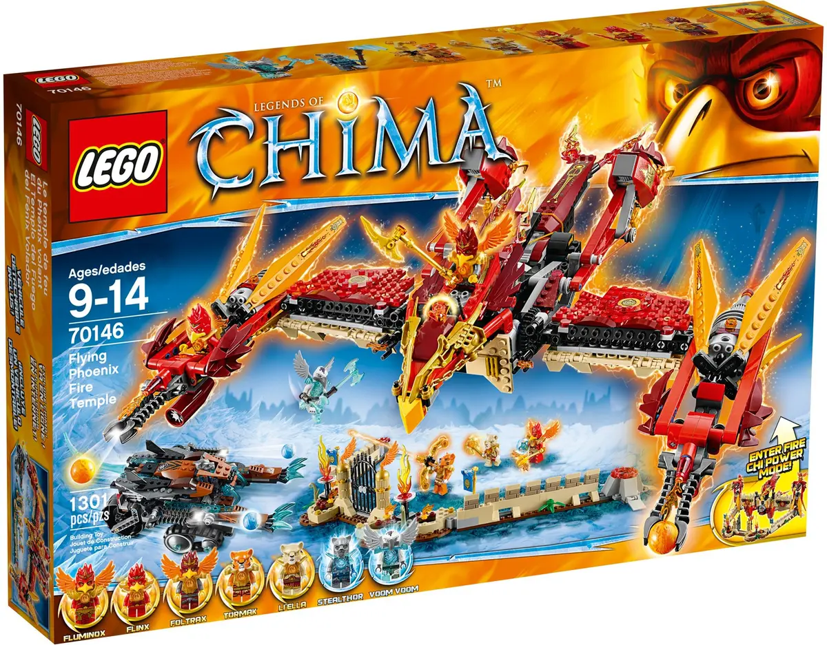 LEGO Legends of Chima 70146 Flying Phoenix Fire Temple set, image 2
