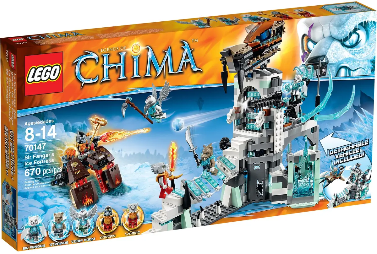 LEGO Legends of Chima 70147 Sir Fangar's Ice Fortress set, image 2