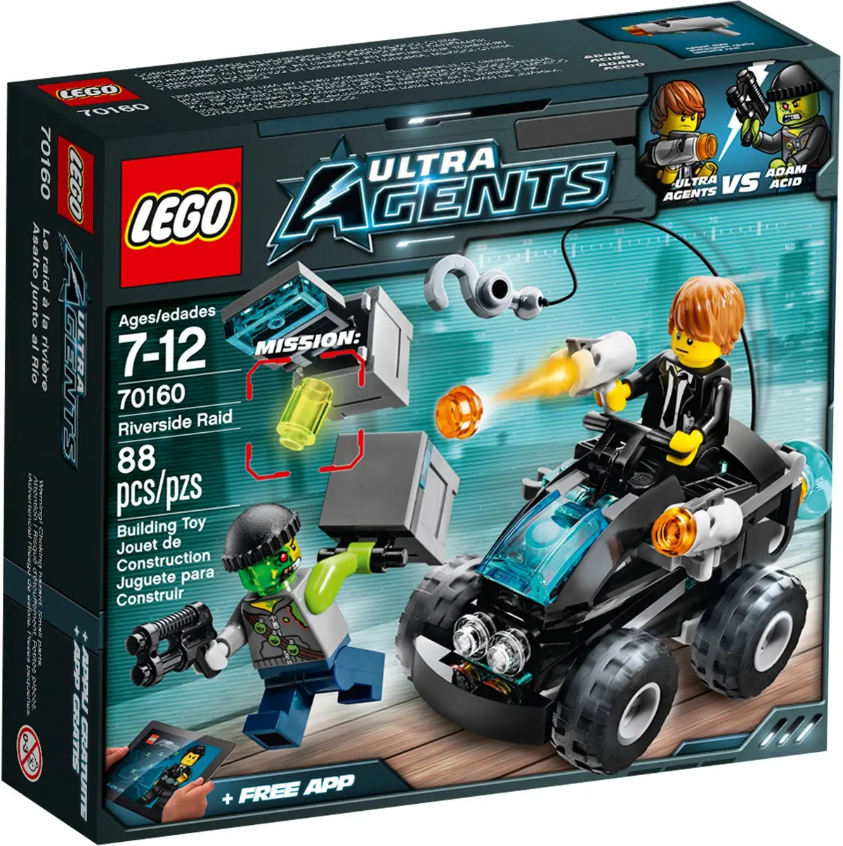 LEGO Ultra Agents 70160 Riverside Raid set, image 2