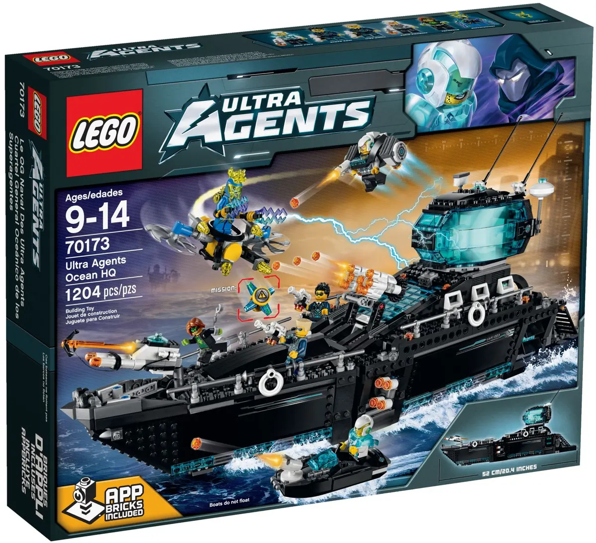 LEGO Ultra Agents 70173 Ultra Agents Ocean HQ set, image 2