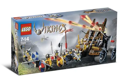 LEGO Vikings 7020 Army of Vikings with Heavy Artillery Wagon set, image 3