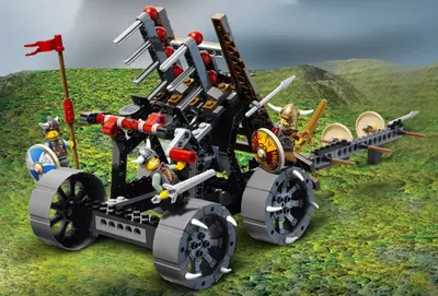 LEGO Vikings 7020 Army of Vikings with Heavy Artillery Wagon set, image 5