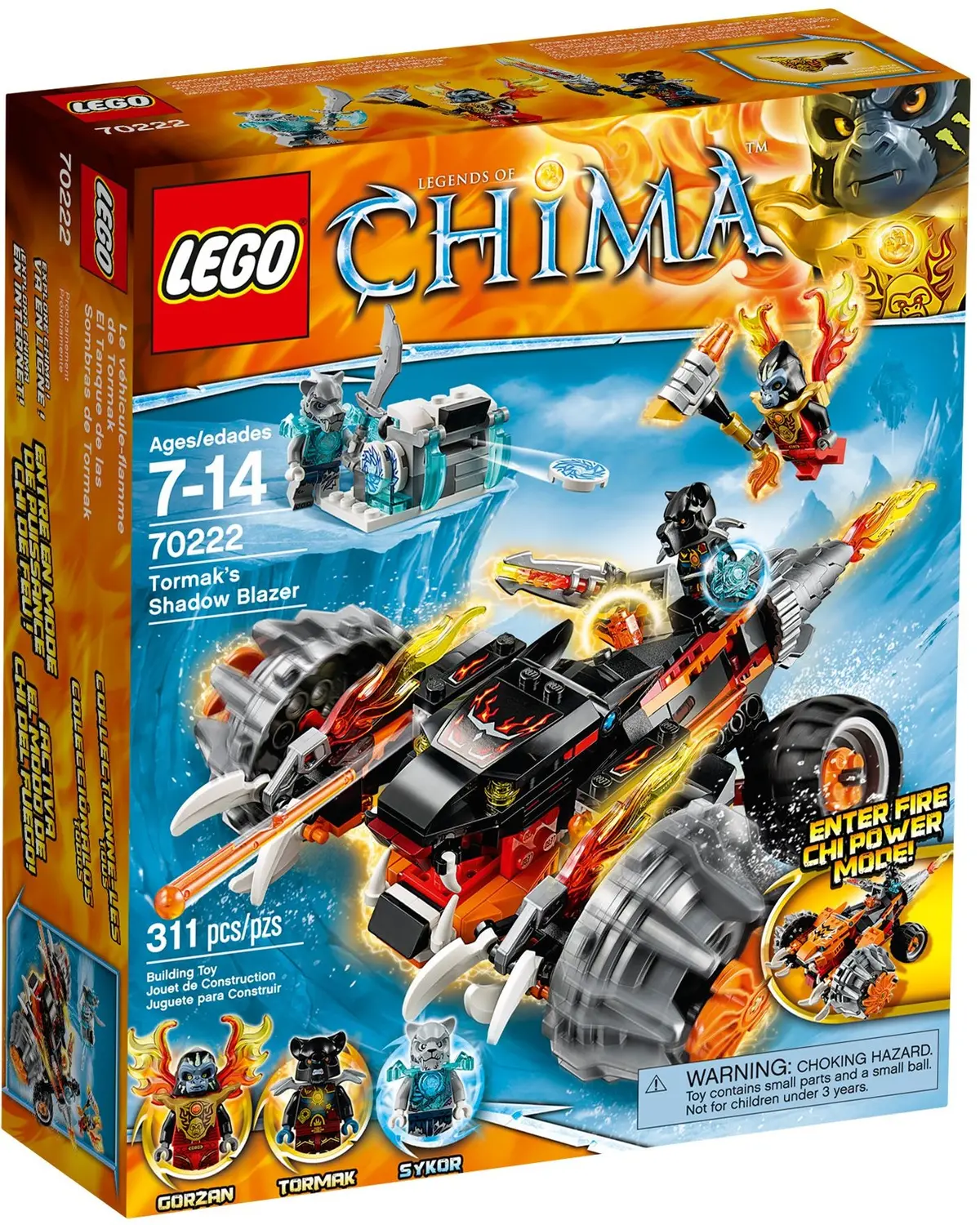 LEGO Legends of Chima 70222 Tormak's Shadow Blazer set, image 2