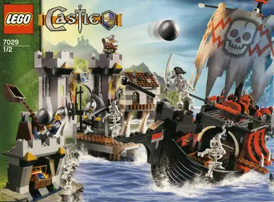 LEGO Castle 7029 Skeleton Ship Attack set