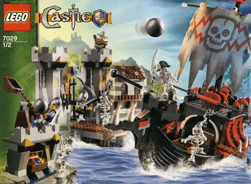 LEGO Castle 7029 Skeleton Ship Attack set