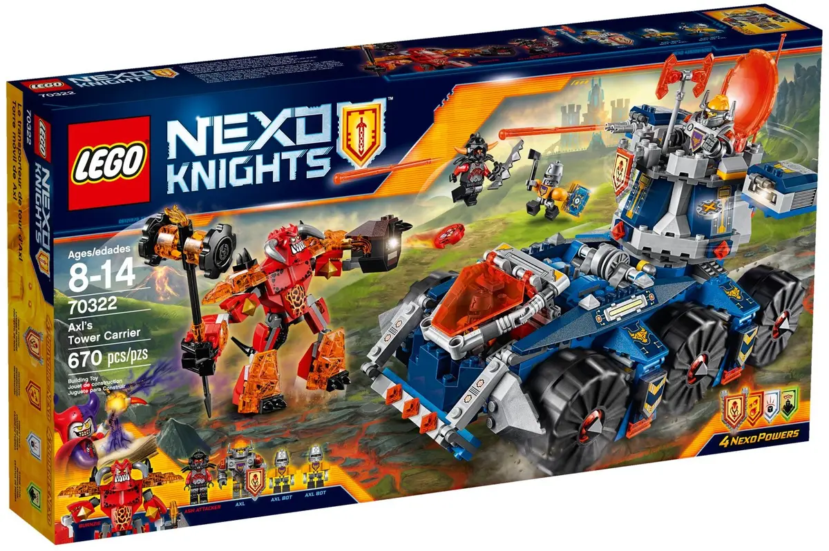 LEGO NEXO KNIGHTS 70322 Axl's Tower Carrier set, image 2