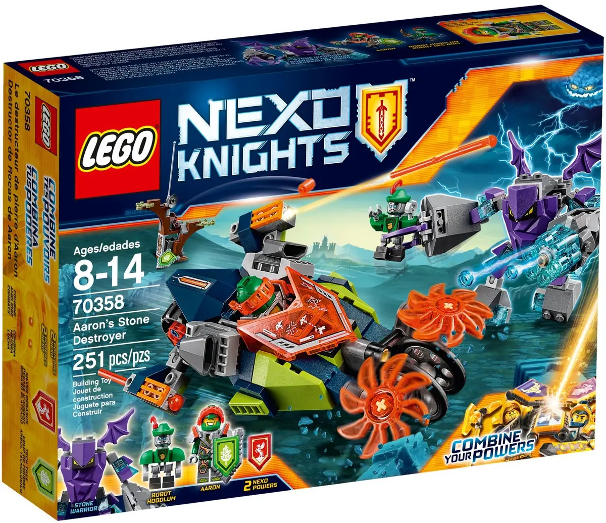 LEGO NEXO KNIGHTS 70358 Aaron's Stone Destroyer set, image 2