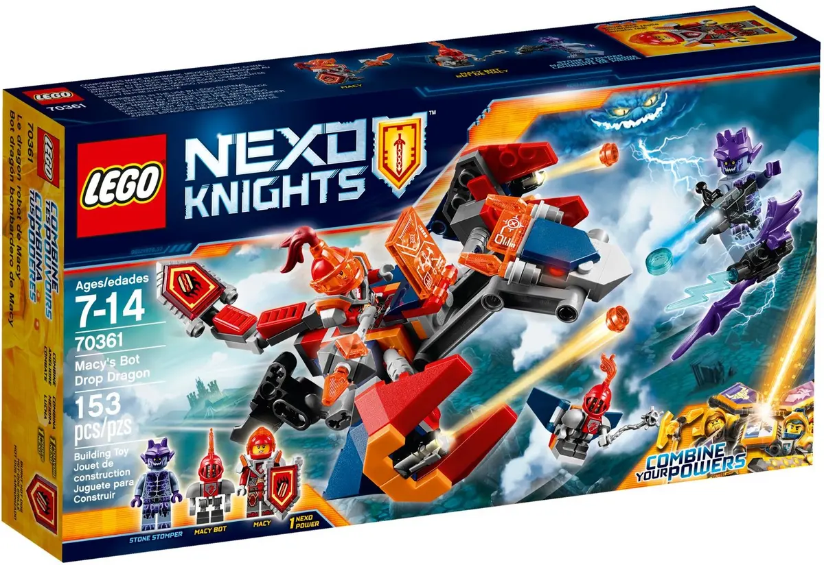 LEGO NEXO KNIGHTS 70361 Macy's Bot Drop Dragon set, image 2