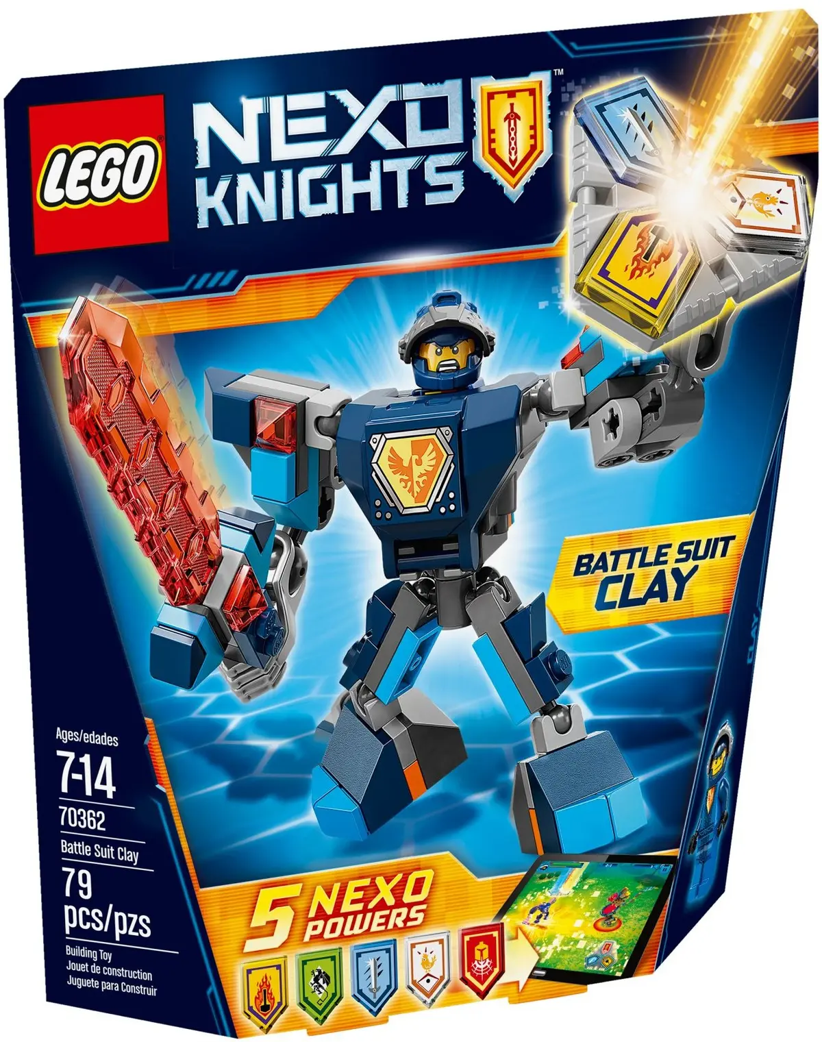 LEGO NEXO KNIGHTS 70362 Battle Suit Clay set, image 2