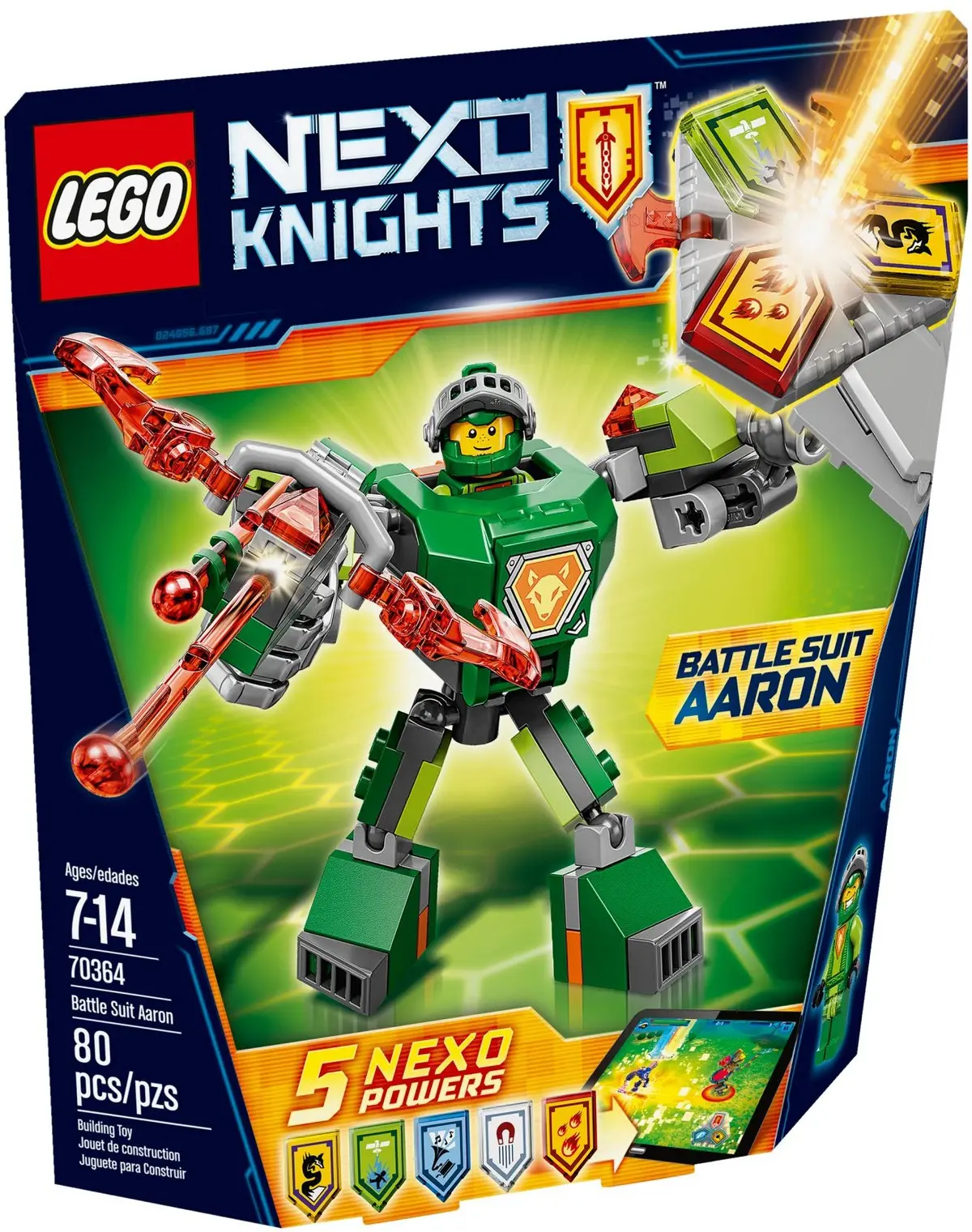 LEGO NEXO KNIGHTS 70364 Battle Suit Aaron set, image 2