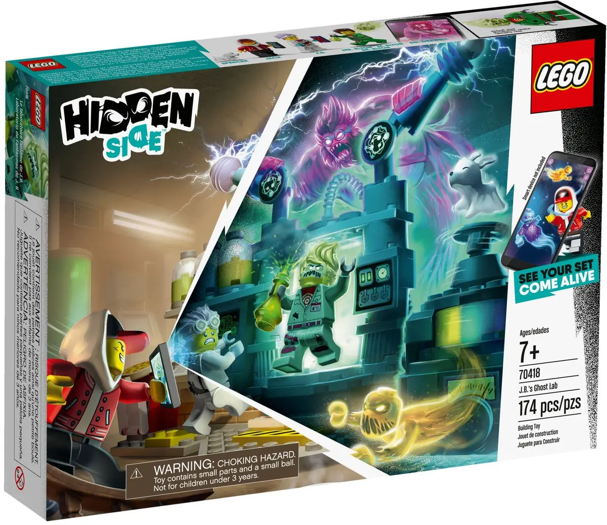 LEGO Hidden Side 70418 J.B.'s Ghost Lab set, image 2