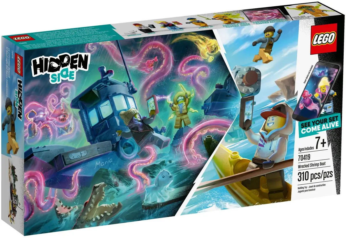 LEGO Hidden Side 70419 Wrecked Shrimp Boat set, image 2