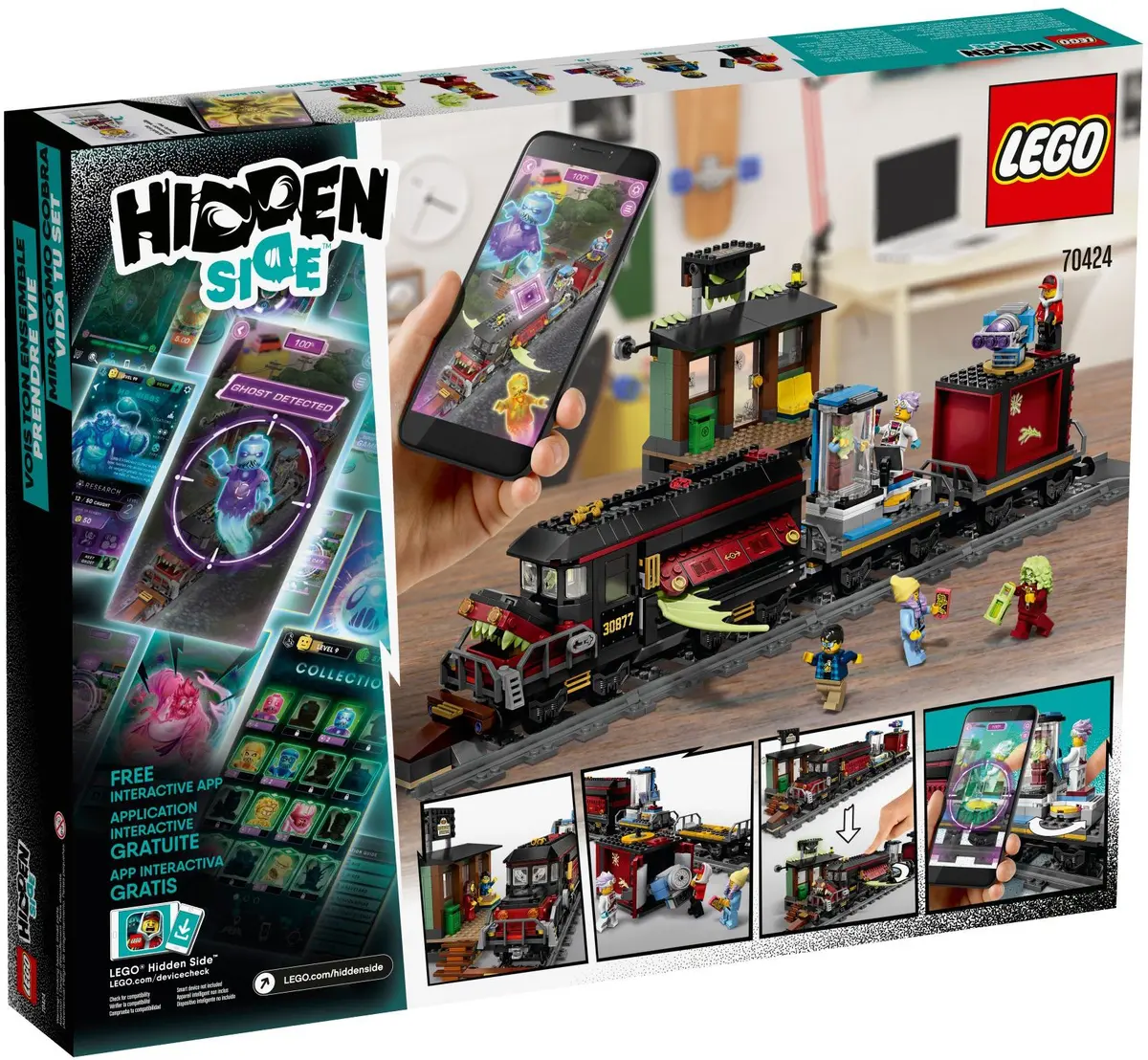 LEGO Hidden Side 70424 Ghost Train Express set, image 4