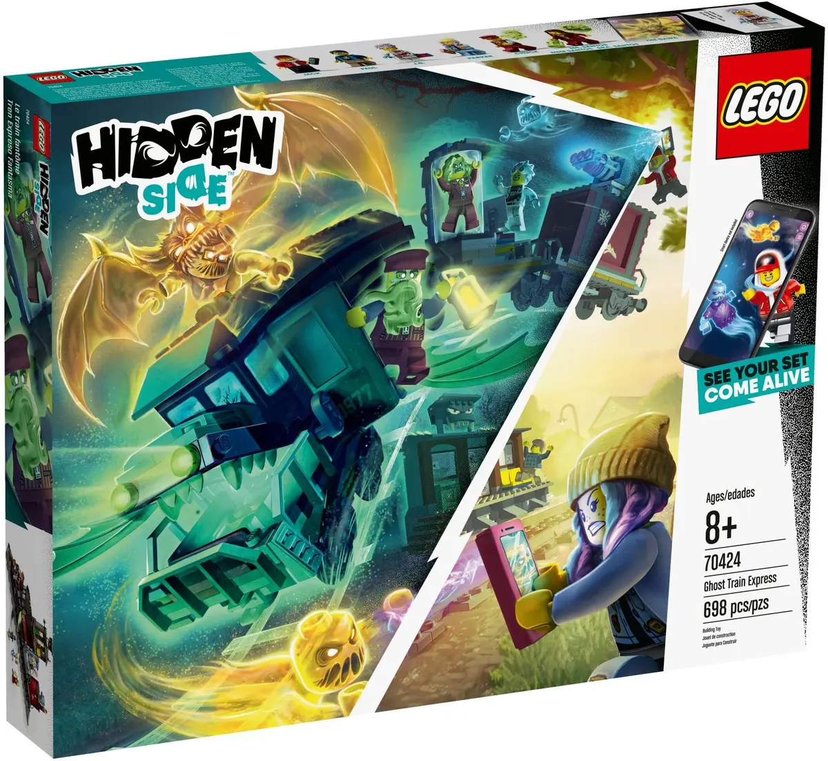 LEGO Hidden Side 70424 Ghost Train Express set, image 2
