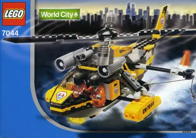 LEGO World City 7044 Rescue Chopper set