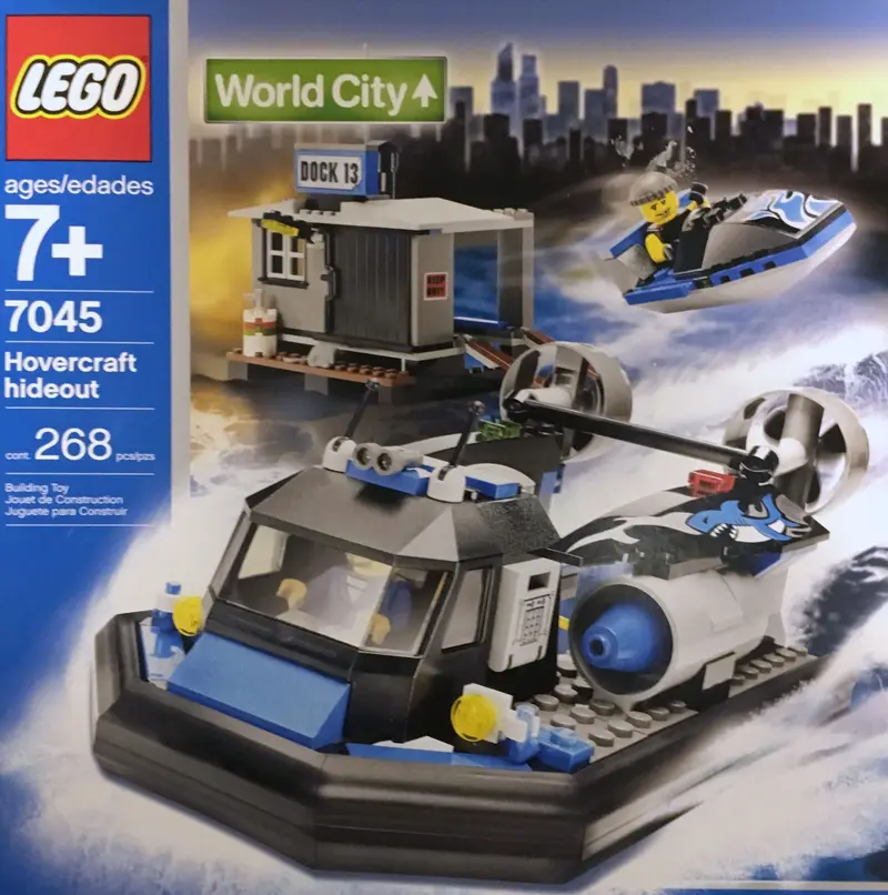 LEGO World City 7045 Hovercraft Hideout set