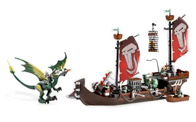 LEGO Castle 7048 Troll Warship set, image 2