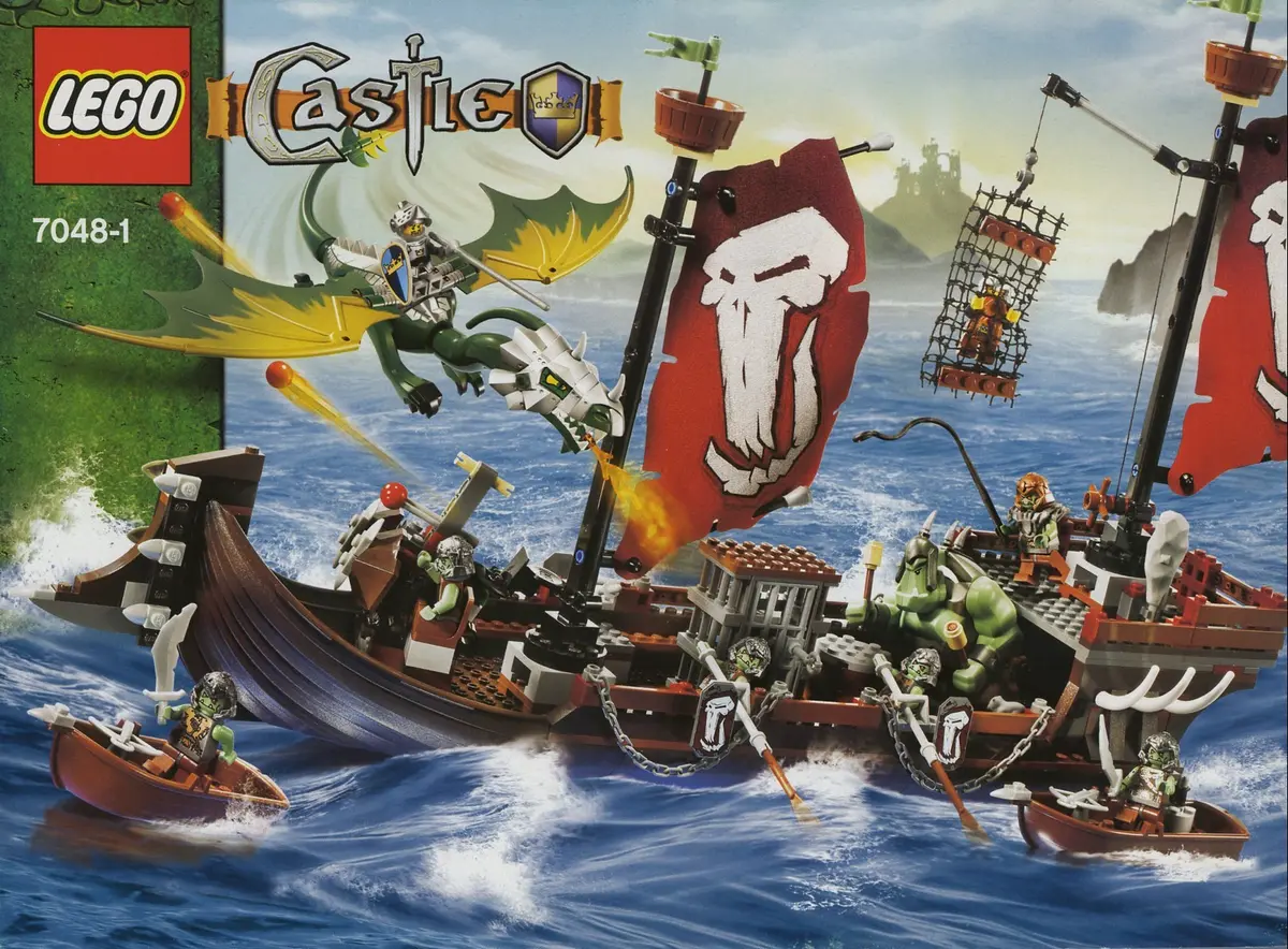 LEGO Castle 7048 Troll Warship set
