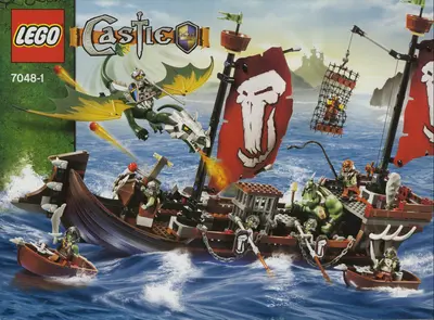 LEGO Castle 7048 Troll Warship set