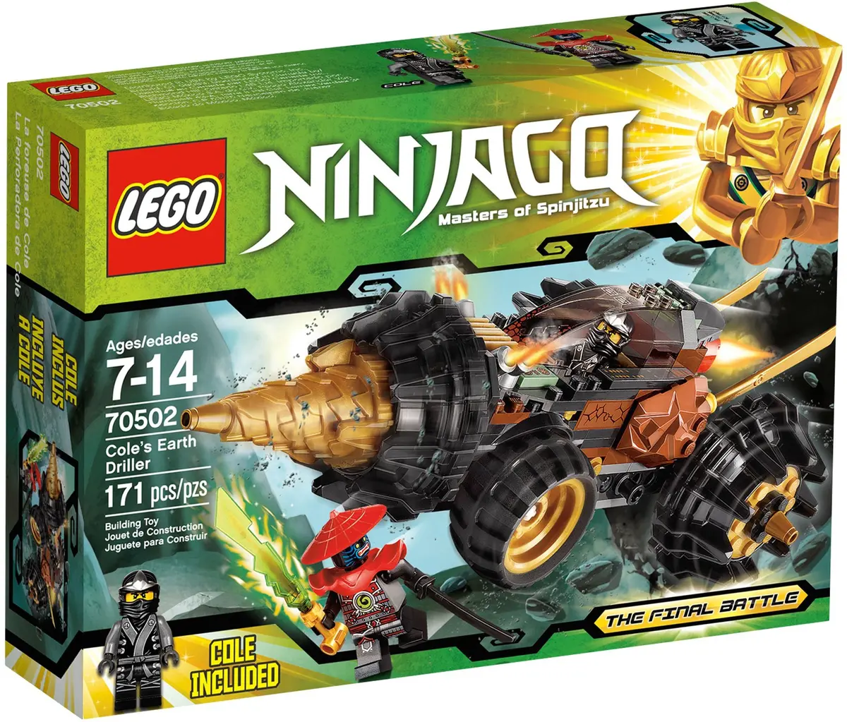 LEGO Ninjago 70502 Cole's Earth Driller set, image 2
