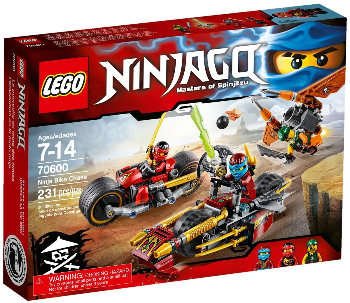 LEGO Ninjago 70600 Ninja Bike Chase set, image 2