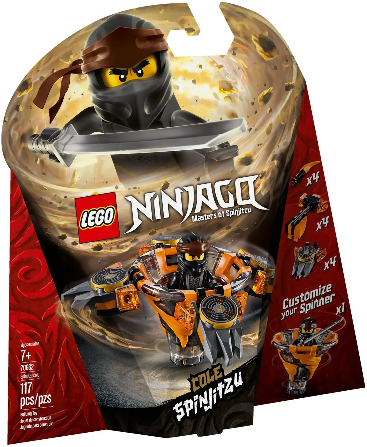 LEGO Ninjago 70662 Spinjitzu Cole set, image 2