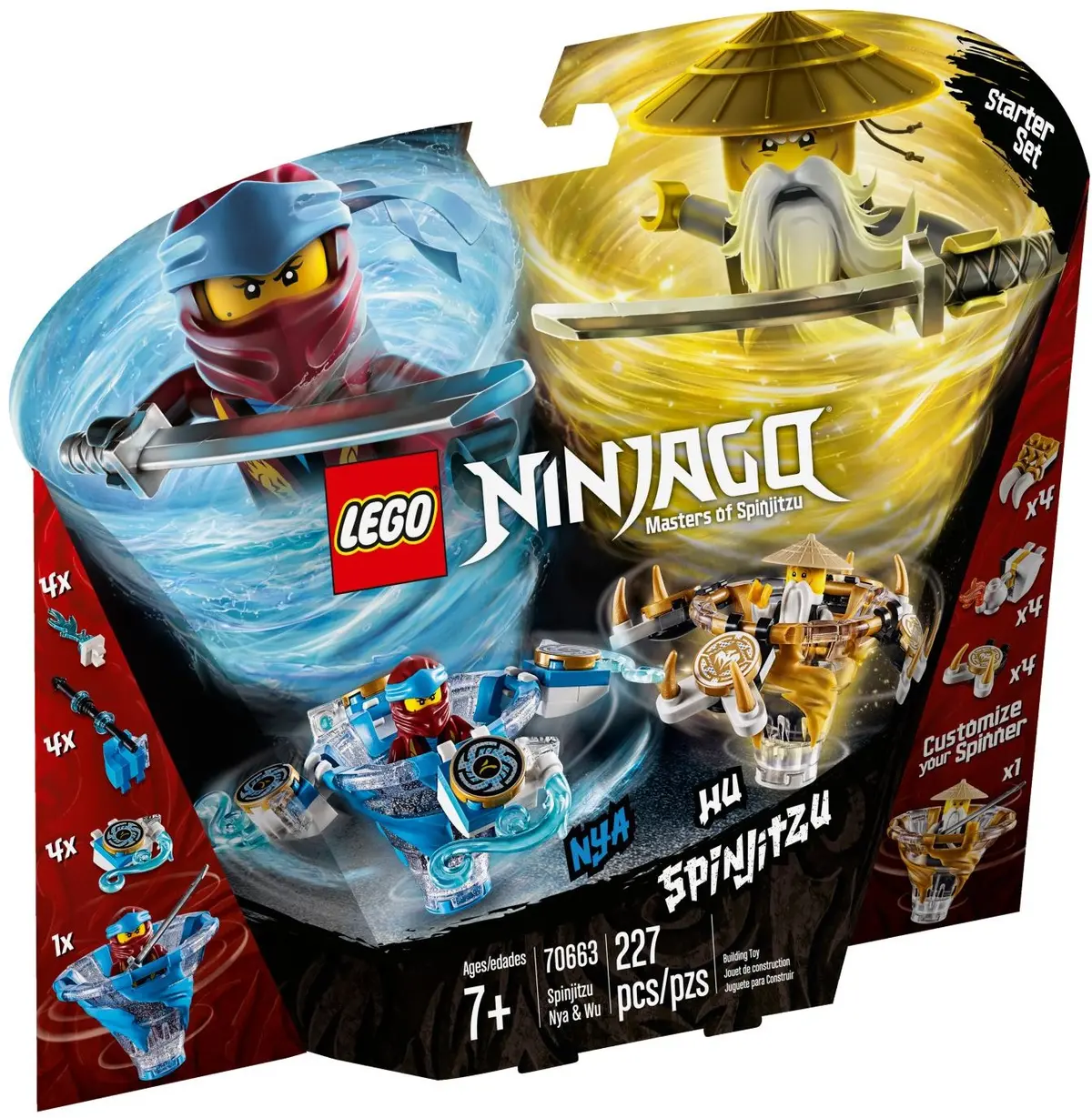 LEGO Ninjago 70663 Spinjitzu Nya & Wu set, image 2
