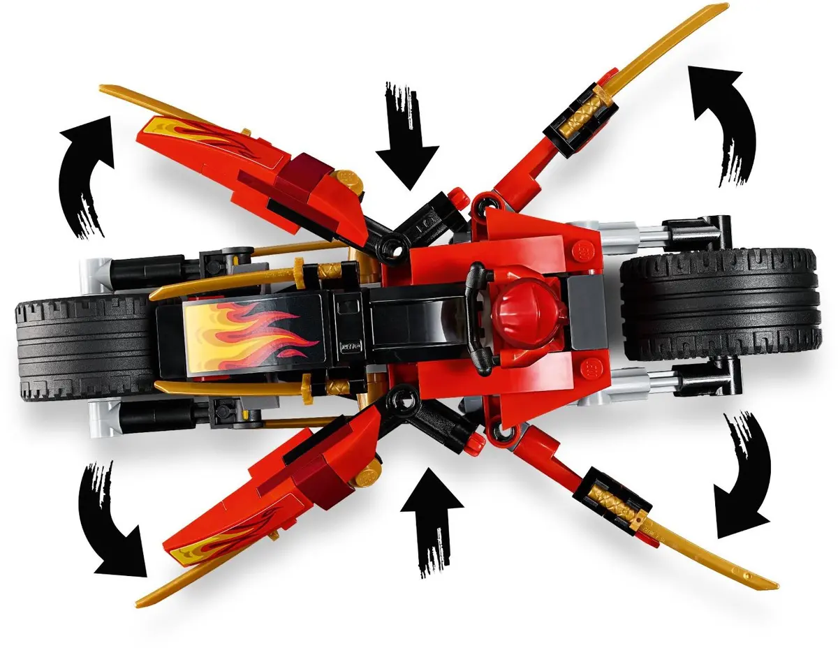 LEGO Ninjago 70667 Kai's Blade Cycle & Zane's Snowmobile set, image 4
