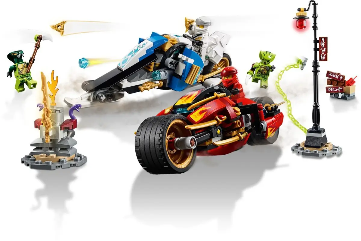 LEGO Ninjago 70667 Kai's Blade Cycle & Zane's Snowmobile set, image 3