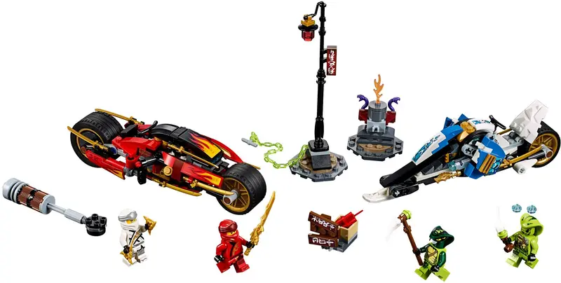 LEGO Ninjago 70667 Kai's Blade Cycle & Zane's Snowmobile set